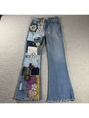 Urban Outfitters BDG Patchwork Boho Hippie Bootcut Jeans size 1000